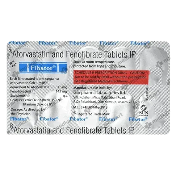 fibator 145mg tablet 10's